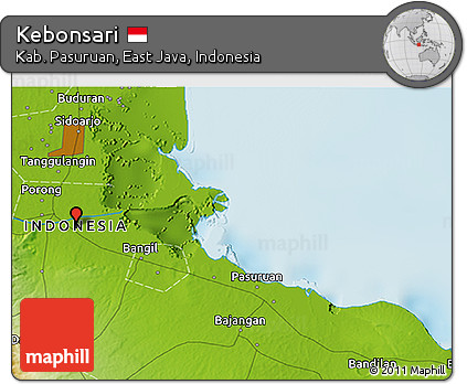 Physical 3D Map of Kebonsari
