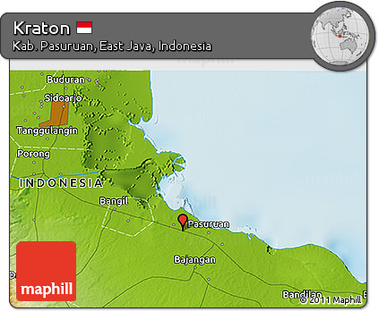 Physical 3D Map of Kraton