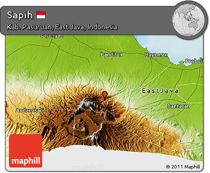Physical 3D Map of Sapih
