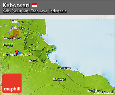 Physical 3D Map of Kebonsari
