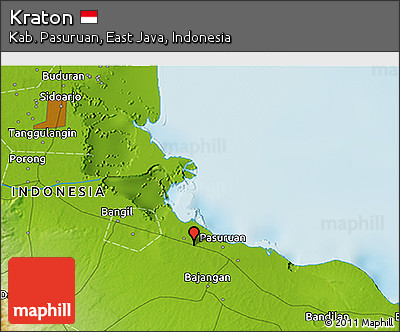 Physical 3D Map of Kraton