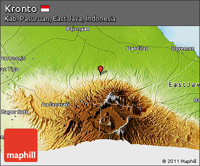 Physical 3D Map of Kronto