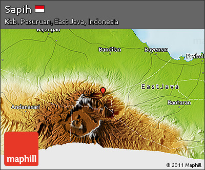 Physical 3D Map of Sapih