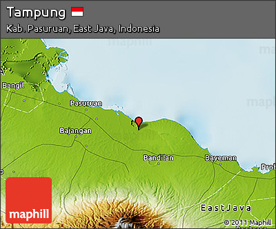 Physical 3D Map of Tampung