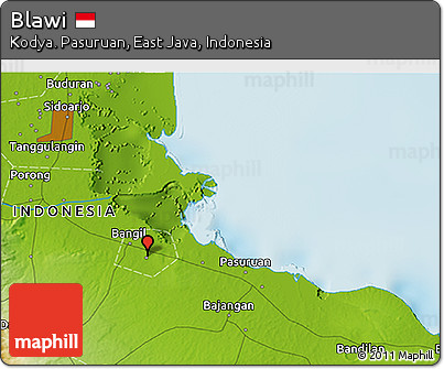 Physical 3D Map of Blawi