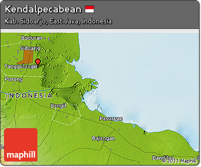 Physical 3D Map of Kendalpecabean