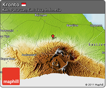 Physical 3D Map of Kronto