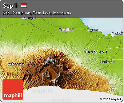 Physical 3D Map of Sapih