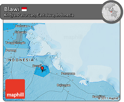 Political 3D Map of Blawi