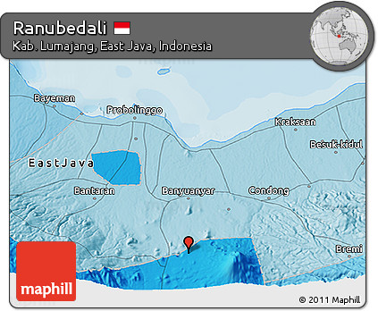 Political 3D Map of Ranubedali