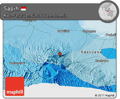 Political 3D Map of Sapih