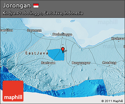 Political 3D Map of Jorongan