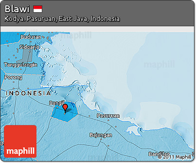 Political 3D Map of Blawi