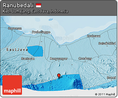 Political 3D Map of Ranubedali