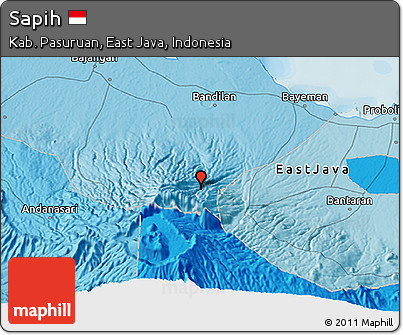 Political 3D Map of Sapih