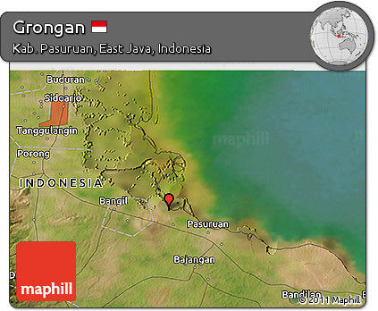 Satellite 3D Map of Grongan