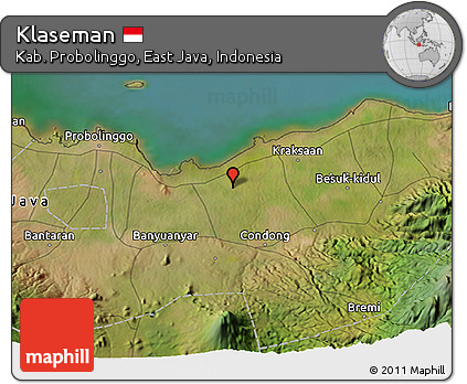 Satellite 3D Map of Klaseman