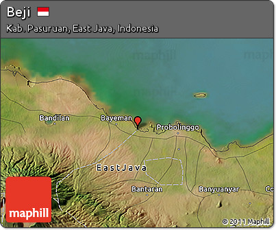 Satellite 3D Map of Beji