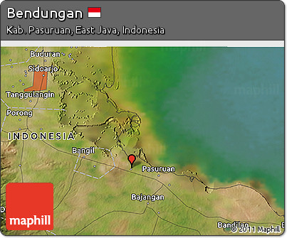 Satellite 3D Map of Bendungan