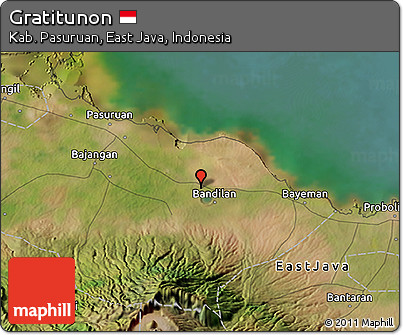 Satellite 3D Map of Gratitunon