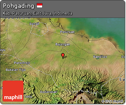 Satellite 3D Map of Pohgading
