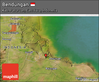 Satellite 3D Map of Bendungan
