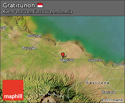 Satellite 3D Map of Gratitunon
