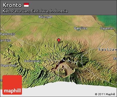 Satellite 3D Map of Kronto