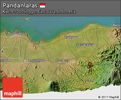 Satellite 3D Map of Pandanlaras
