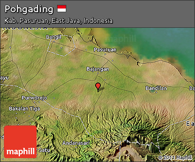 Satellite 3D Map of Pohgading