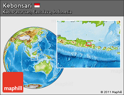Physical Location Map of Kebonsari