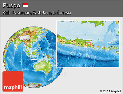 Physical Location Map of Puspo