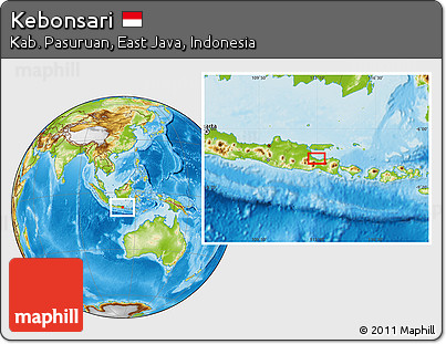 Physical Location Map of Kebonsari