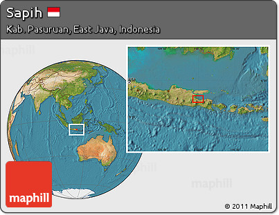 Satellite Location Map of Sapih