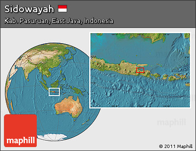 Satellite Location Map of Sidowayah