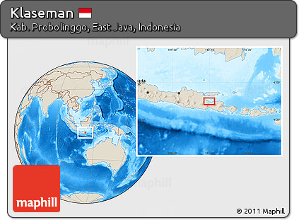Shaded Relief Location Map of Klaseman