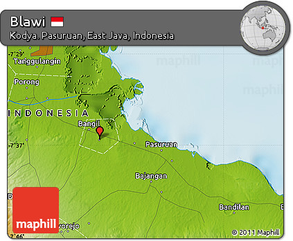 Physical Map of Blawi