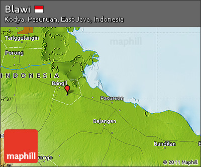 Physical Map of Blawi