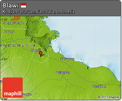 Physical Map of Blawi