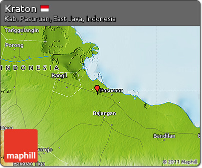 Physical Map of Kraton