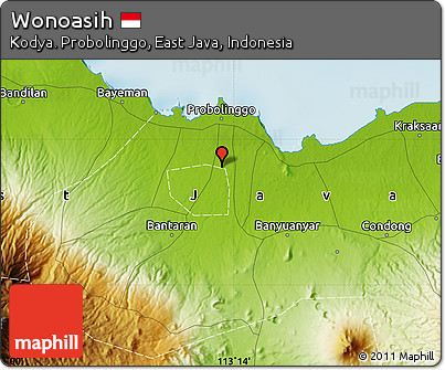 Physical Map of Wonoasih