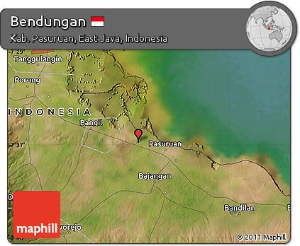 Satellite Map of Bendungan