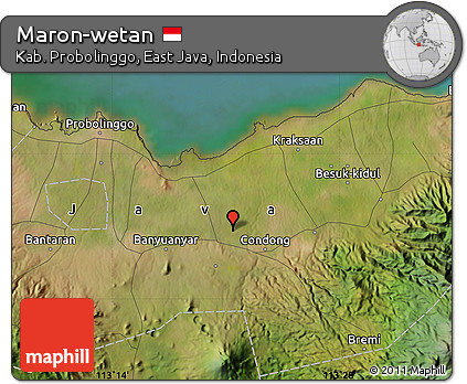 Satellite Map of Maron-wetan