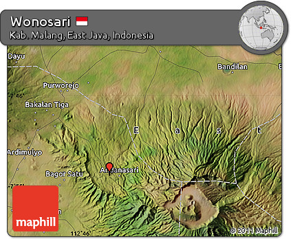 Satellite Map of Wonosari
