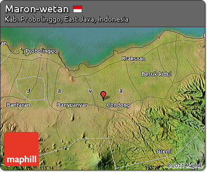 Satellite Map of Maron-wetan