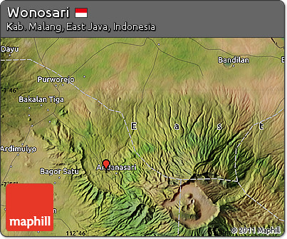 Satellite Map of Wonosari