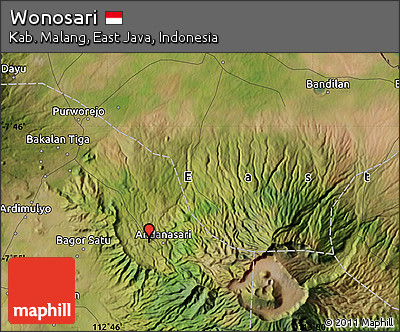 Satellite Map of Wonosari