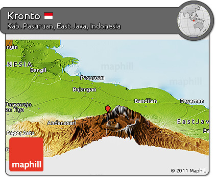 Physical Panoramic Map of Kronto