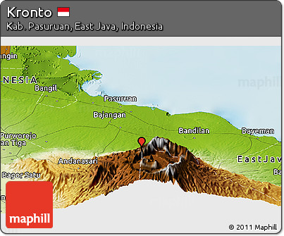 Physical Panoramic Map of Kronto