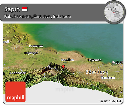 Satellite Panoramic Map of Sapih